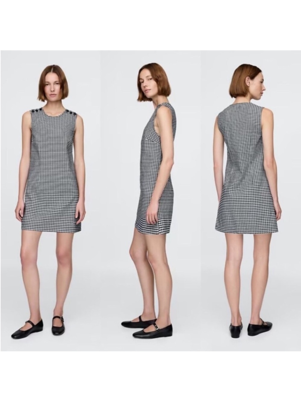 Gap Doen Gingham Mini Dress